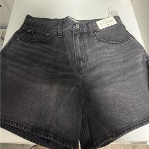 Abercrombie & Fitch Dark Gray Jean Shorts